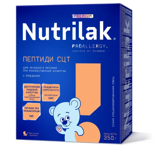 Nutrilak Premium Пептиди СЦТ, смесь молочная сухая, 350 г, 1 шт.