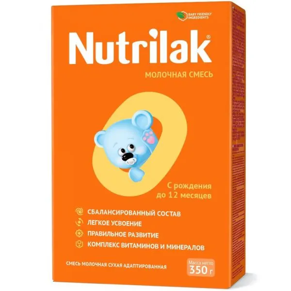 Nutrilak Смесь сухая молочная 0-12 месяцев, смесь сухая, 350 г, 1 шт.