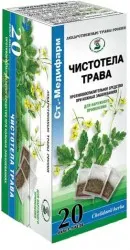 Чистотела трава, сырье растительное-порошок, 1.5 г, 20 шт., Ст.-Медифарм