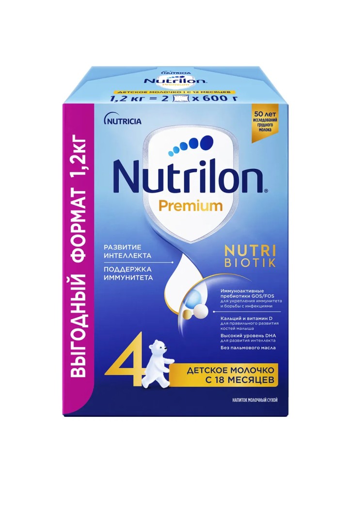 Nutrilon 4 Junior Premium Детское молочко, смесь молочная сухая, 1200 г, 1 шт.