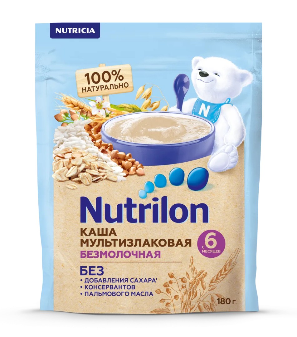 Nutrilon Безмолочная мультизлаковая каша, 180 г, 1 шт.