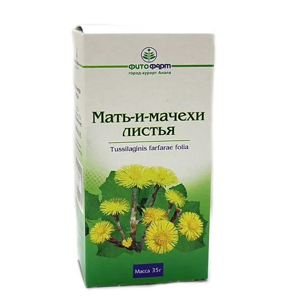 Мать-и-мачехи листья, сырье растительное измельченное, 35 г, 1 шт., Фитофарм