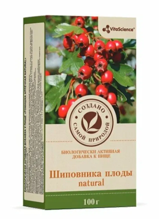 Vitascience Шиповника плоды natural, 100 г, 1 шт.