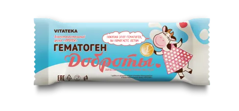 Витатека Гематоген детский Доброты, 40 г, 1 шт.