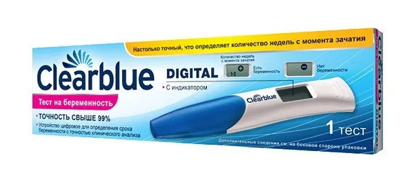 ClearBlue digital Тест на беременность цифровой, с индикатором срока беременности, 1 шт.