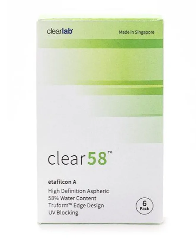 ClearLab Clear 58 Линзы контактные, BC=8,3 d=14,0, D(-4.25), 6 шт.