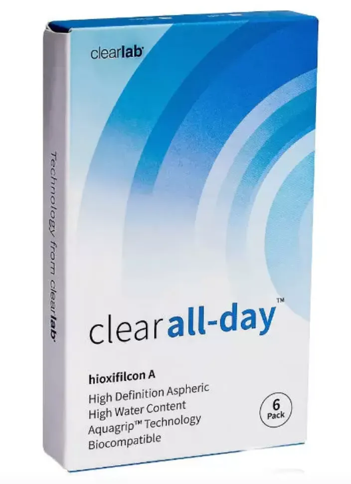 ClearLab Clear All-Day Линзы контактные, BC=8,6 d=14,2, D(-5.75), 6 шт.