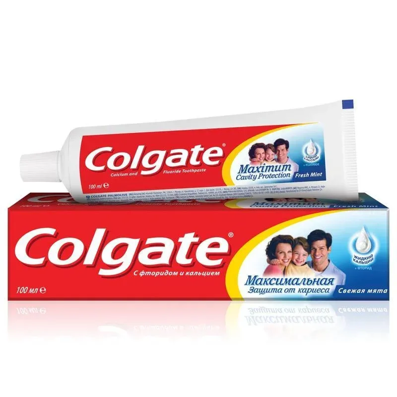 Colgate Максимальная Защита от кариеса Свежая мята зубная паста, паста зубная, 100 мл, 1 шт.