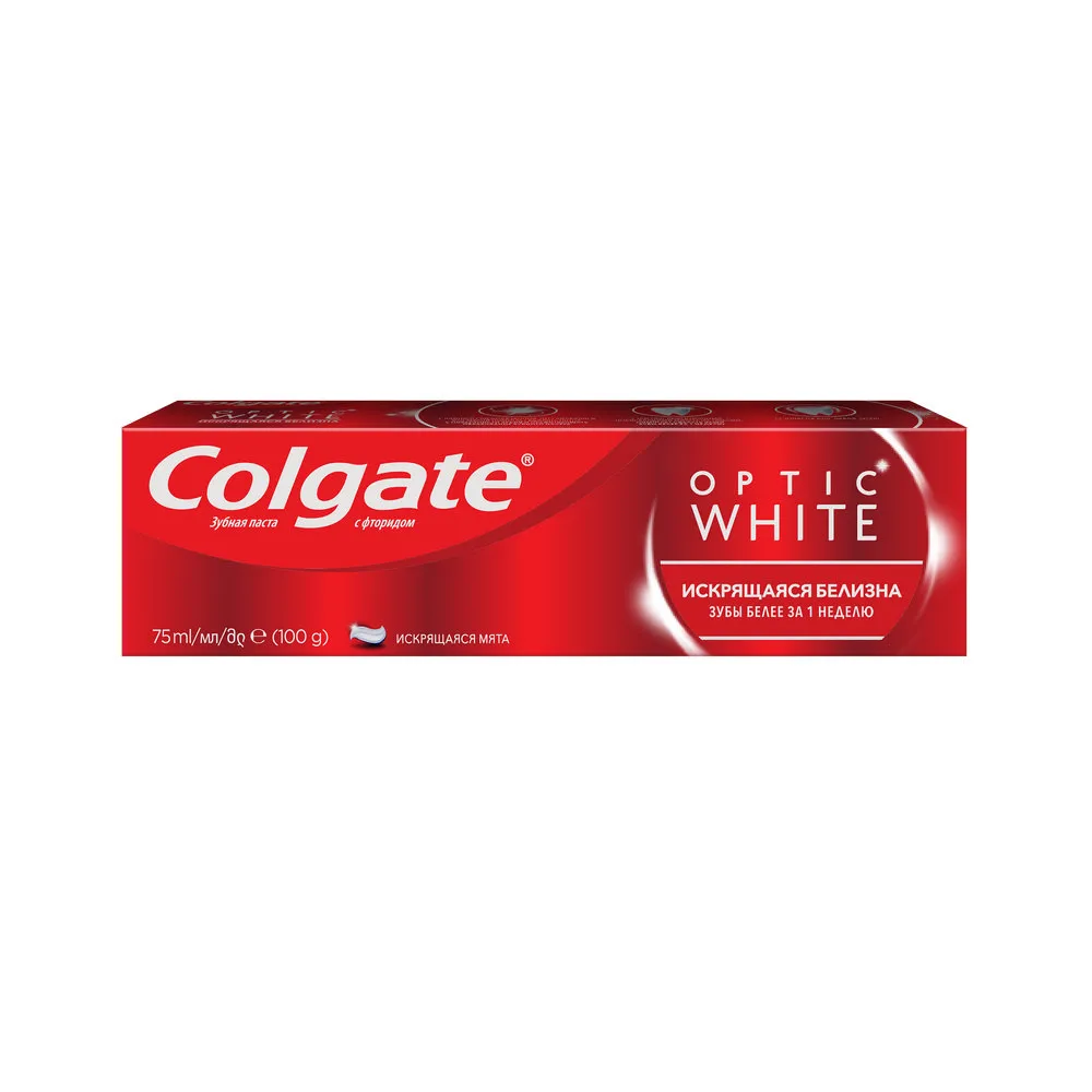 Colgate Паста зубная Optic White, паста, 75 мл, 1 шт.