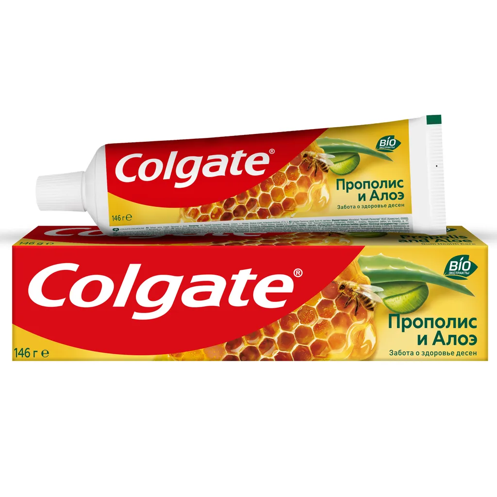 Colgate Паста зубная Прополис и Алоэ, паста зубная, 100 мл, 1 шт.