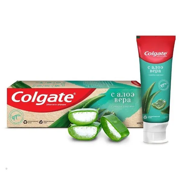 Colgate Паста зубная Забота о деснах с Алоэ вера, паста зубная, 75 мл, 1 шт.