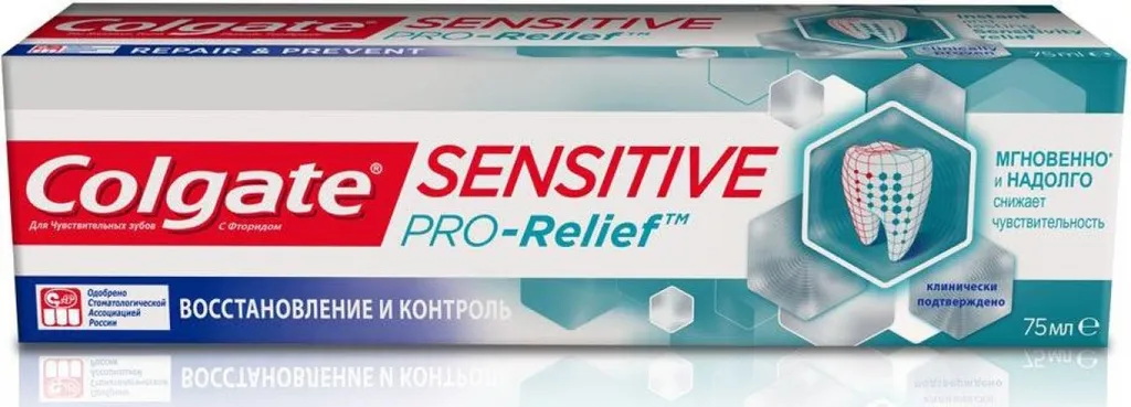 Colgate Sensitive Pro-Relief восстановление и контроль, паста зубная, 75 мл, 1 шт.