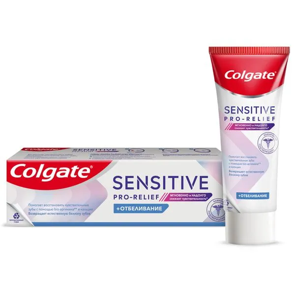 Colgate Sensitive Pro-Relief + отбеливание, паста зубная, 75 мл, 1 шт.