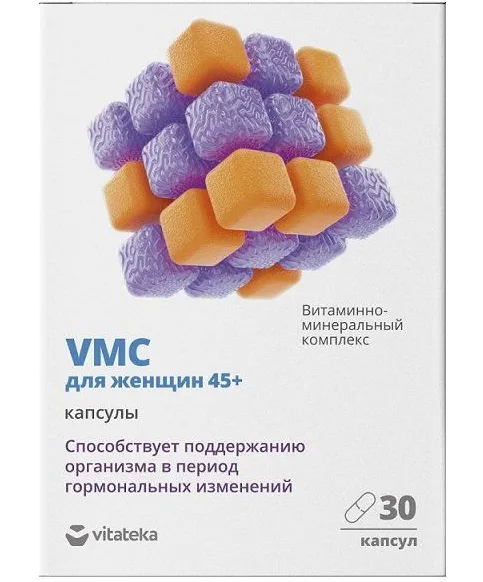 Витатека VMC Витаминно-минеральный комплекс для женщин 45+, капсулы, 30 шт.