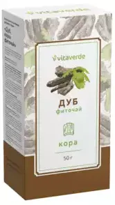 Vitaverde Кора дуба, сырье растительное измельченное, 50 г, 1 шт.