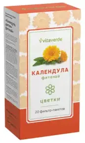 Vitaverde календула Цветки, фиточай, 1.5 г, 20 шт.