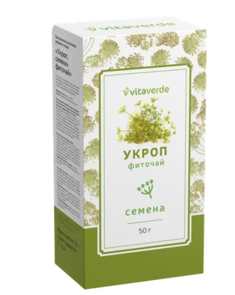 Vitaverde Укроп пахучий Плоды, плоды, 50 г, 1 шт.