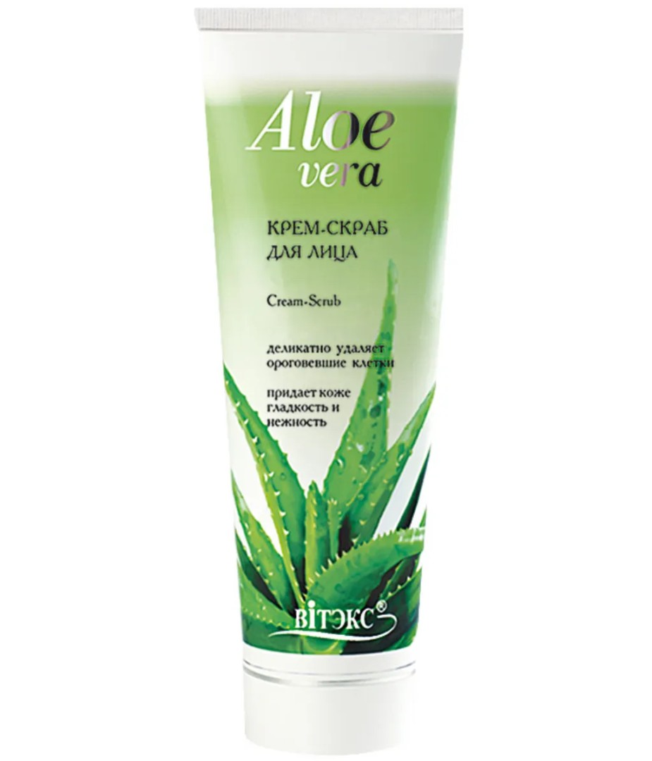 Витэкс Aloe Vera Крем-скраб для лица, 100 мл, 1 шт.