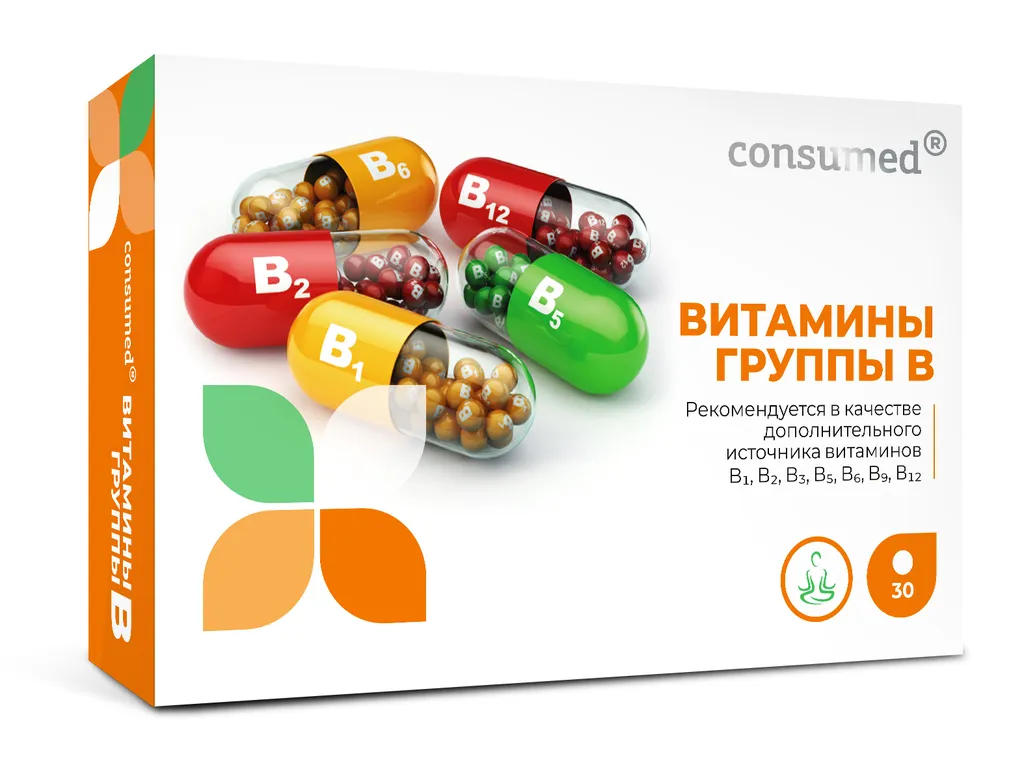 Consumed Витамины группы B, таблетки, 30 шт.