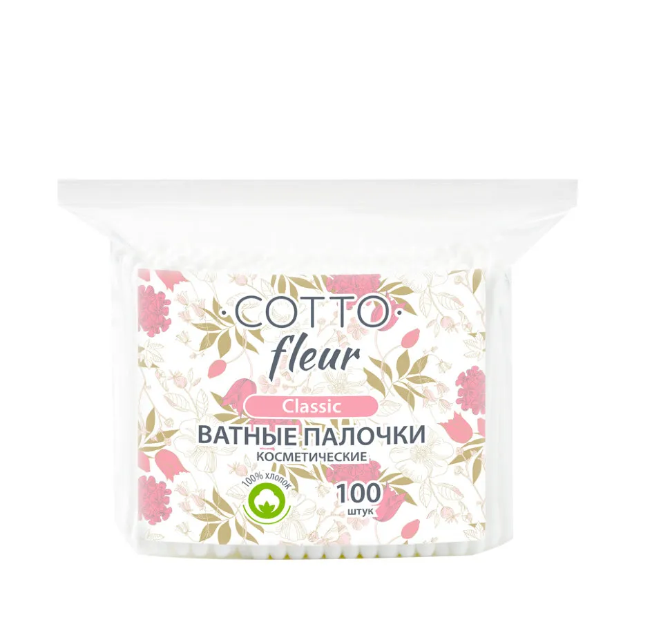 Cotto Fleur Ватные палочки, 100 шт.