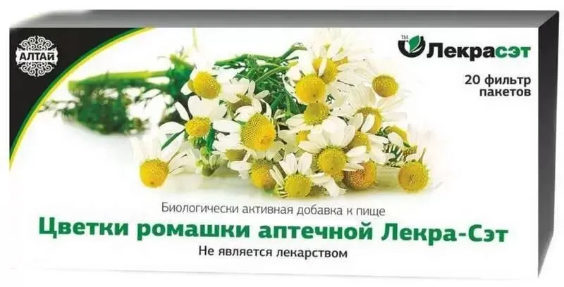 Цветки ромашки, фиточай, 1.5 г, 20 шт.