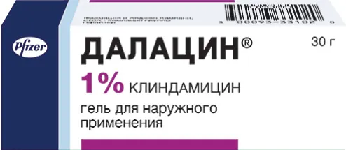 Далацин (гель), 1%, гель для наружного применения, 30 г, 1 шт.