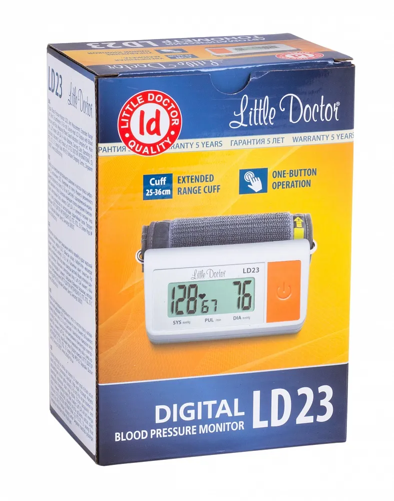 Тонометр автоматический Little Doctor LD23, с большой манжетой, 1 шт.