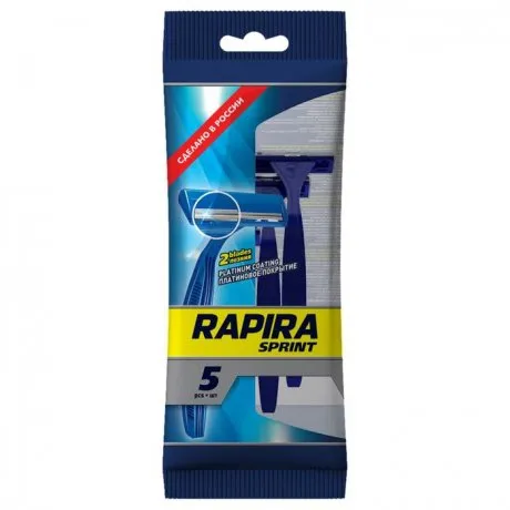 Delicate Care Rapira Sprint одноразовые мужские бритвенные станки, 5 шт.