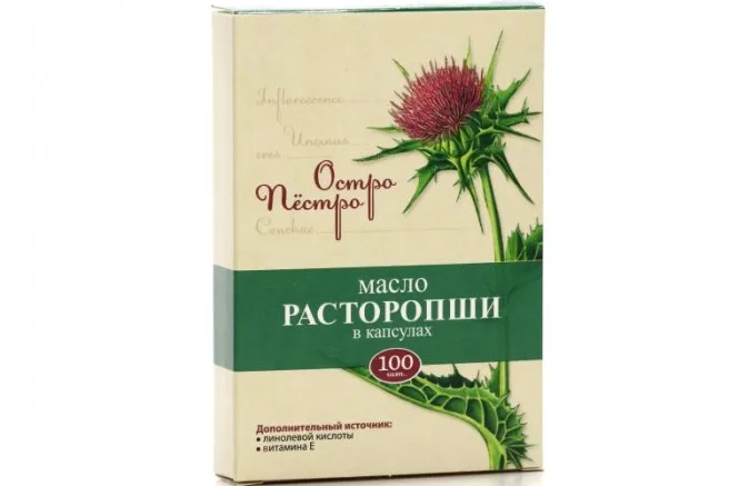 Расторопши масло Остро Пестро, капсулы, 0.3 г, 100 шт.