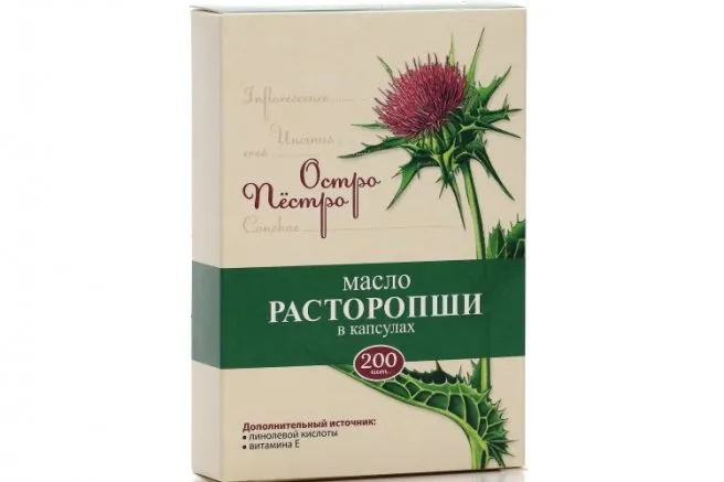 Расторопши масло Остро Пестро, капсулы, 0.3 г, 200 шт.