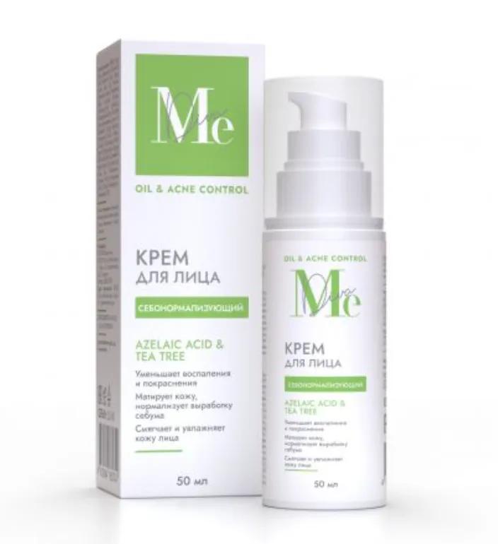 Mediva Oil Acne Control Крем для лица себонормализующий, крем, с азелаиновой кислотой, 50 мл, 1 шт.