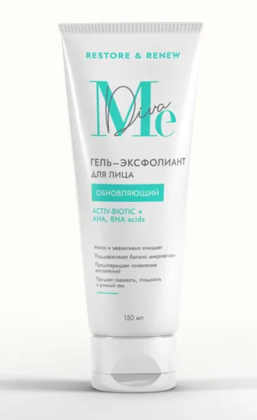 Mediva Restore Renew Гель-эксфолиант Актив-биотик, гель, обновляющий, 150 мл, 1 шт.