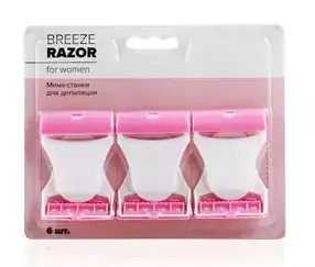 Razor Breeze Станки мини для женщин, для женщин, 6 шт.