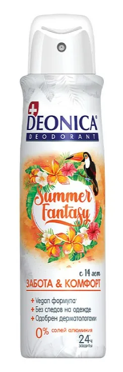 Deonica Дезодорант Summer Fantasy, спрей, 150 мл, 1 шт.