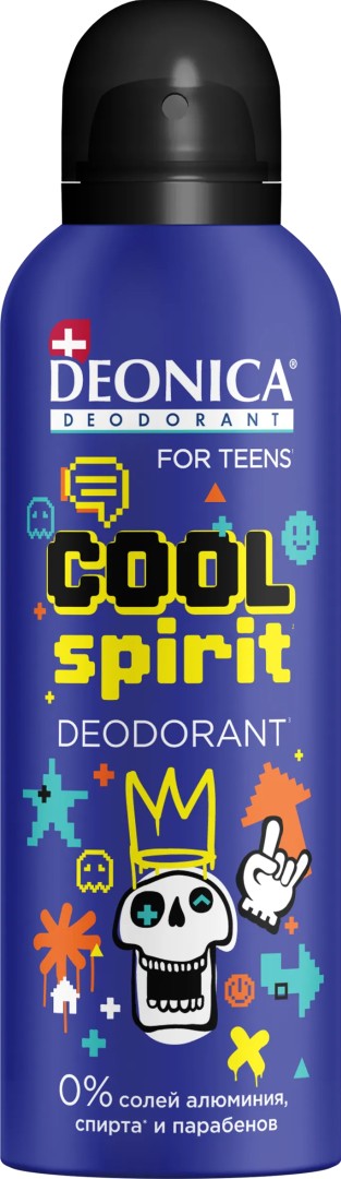 Deonica for teens дезодорант-спрей Cool Spirit, спрей, 125 мл, 1 шт.