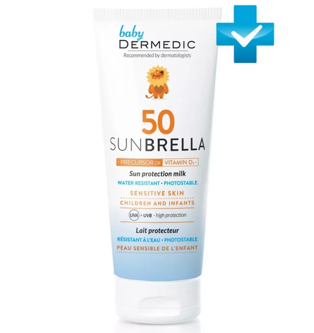 Dermedic Sunbrella Baby Солнцезащитное молочко для детей, SPF50, молочко, 100 мл, 1 шт.