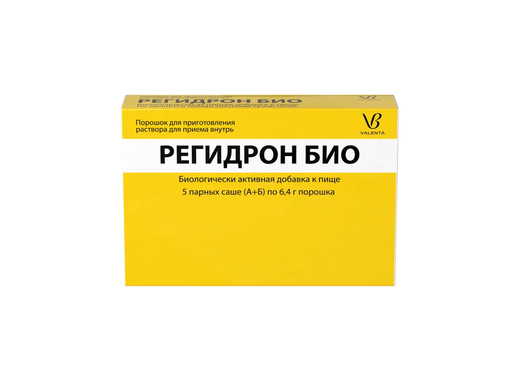 Регидрон Био, парные саше, порошок для приготовления раствора для приема внутрь, 5 шт.