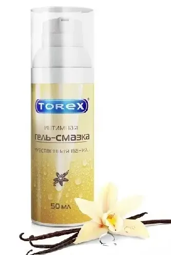 Torex гель-смазка интимная чувственная ваниль, гель, флакон с дозатором, 50 мл, 1 шт.