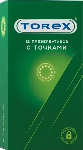 Torex презервативы с точками, 12 шт.