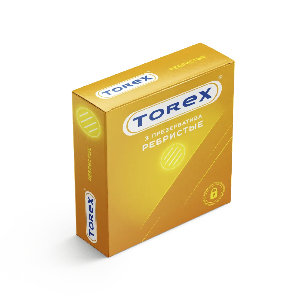 Torex презервативы ребристые, 3 шт.