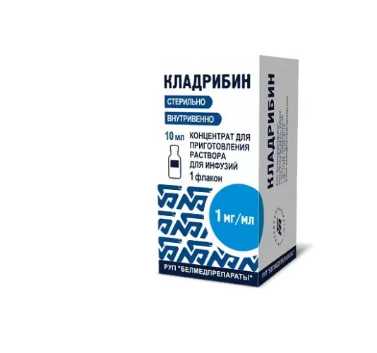 Кладрибин, 1 мг/мл, концентрат для приготовления раствора для инфузий, 10 мл, 1 шт.