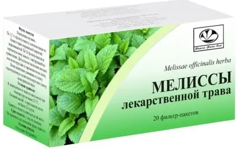 Мелиссы лекарственной трава, трава измельченная, 1.5 г, 20 шт.