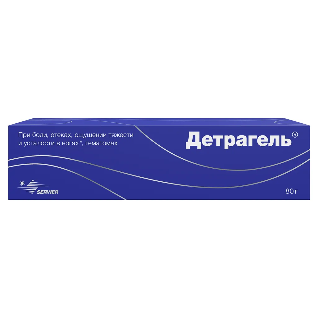 Детрагель, гель для наружного применения, 80 г, 1 шт.