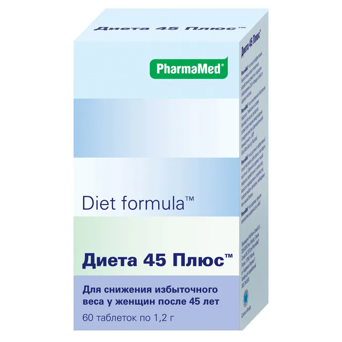 Diet formula Диета 45 плюс, 1.2 г, таблетки, 60 шт.