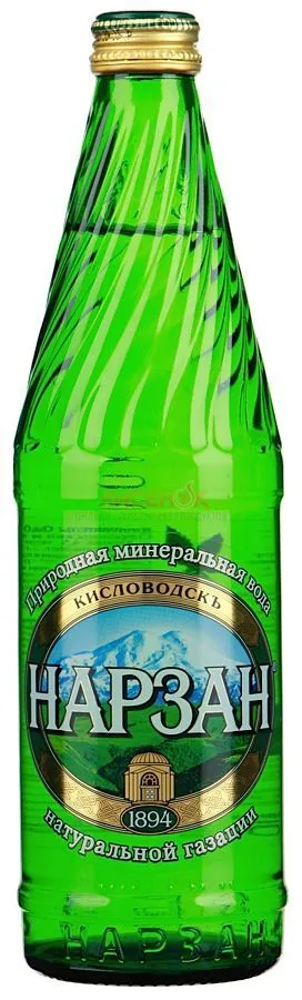 Вода минеральная Нарзан природной газации, 0.5 л, 1 шт.