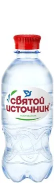 Вода Святой источник питьевая, вода минеральная, газированная, 330 мл, 1 шт.