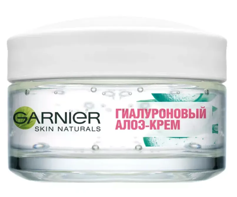 Garnier Skin Naturals Питательный гиалуроновый алоэ-крем, гель, для сухой и чувствительной кожи, 50 мл, 1 шт.