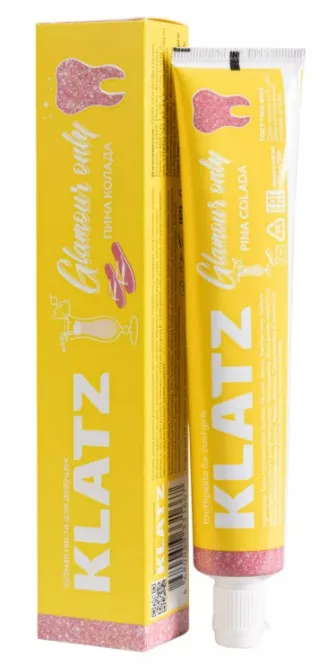 Klatz Glamour Only Зубная паста для девушек, паста зубная, Пина Колада, 75 мл, 1 шт.