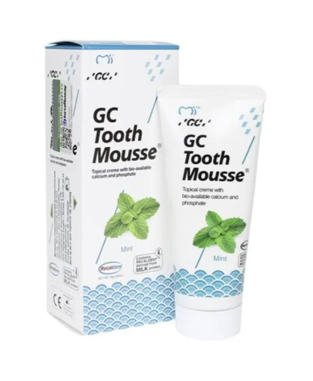 GC Tooth Mousse Зубной гель для восстановления и укрепления эмали, гель, мята, 40 г, 1 шт.