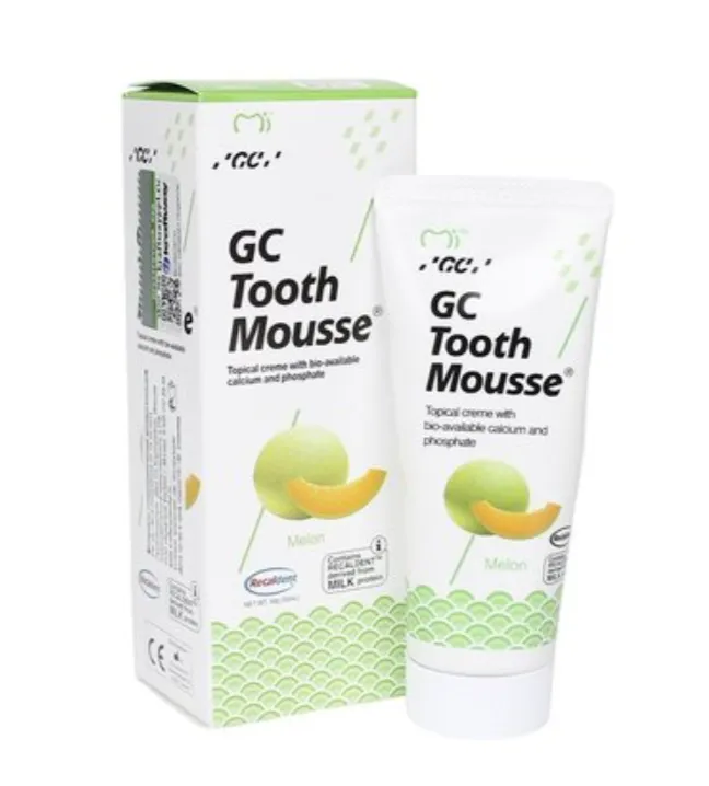 GC Tooth Mousse Зубной гель для восстановления и укрепления эмали, гель, дыня, 40 г, 1 шт.